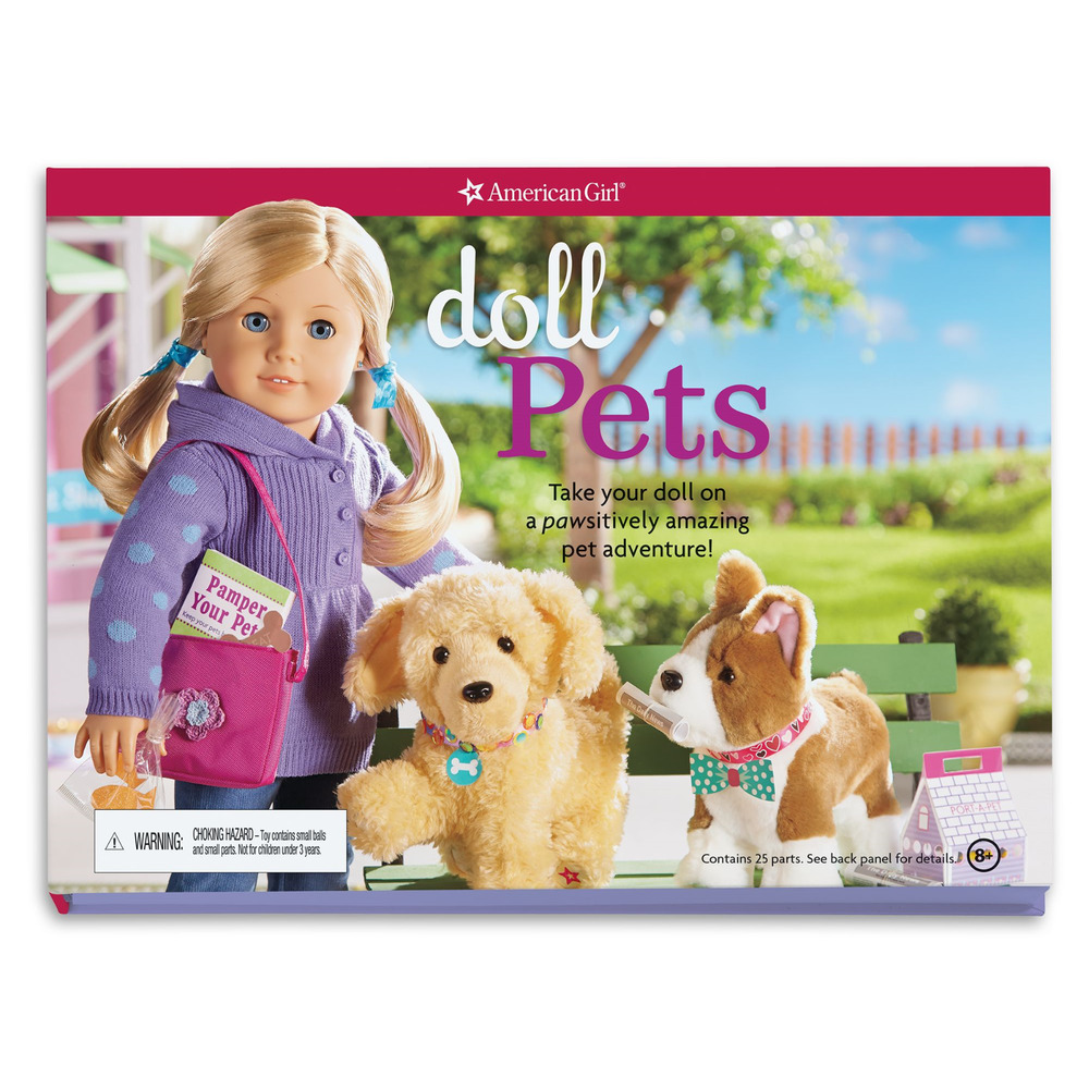 NEW American Girl DOLL PETS CRAFTS & BOOK SET Corgi 24-PC How To Care For Pets!